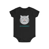 Rib Snap Tee for Infants - I'm Purrrfect