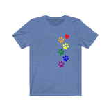 Cataholic Pride Cotton T-Shirt - Rainbow Flag