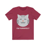 Unisex Cotton T-Shirt for Adults - I'm Purrrfect