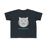 Cotton T-shirt for Kids (2T - 6T) - I'm Purrrrfect