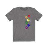 Cataholic Pride Cotton T-Shirt - Rainbow Flag