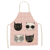 Apron with Ridiculous Cat Cartoons