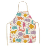 Apron with Ridiculous Cat Cartoons