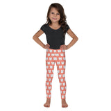 Kids' Leggings with Cat Face Print