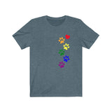 Cataholic Pride Cotton T-Shirt - Rainbow Flag