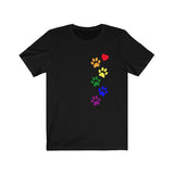 Cataholic Pride Cotton T-Shirt - Rainbow Flag