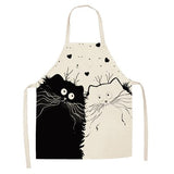 Apron with Ridiculous Cat Cartoons