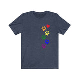 Cataholic Pride Cotton T-Shirt - Rainbow Flag