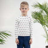 Kids' Rash Guard with Cat Face Pattern