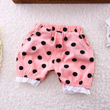 Polka Dot Kitty T-shirt and Bottoms for Toddlers