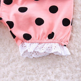 Polka Dot Kitty T-shirt and Bottoms for Toddlers