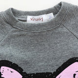 Kitten Print Sweater with Matching Sweatpants for Toddlers