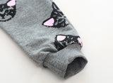 Kitten Print Sweater with Matching Sweatpants for Toddlers