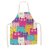 Apron with Ridiculous Cat Cartoons