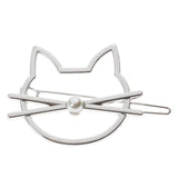 Pearly Cat Hair Pin