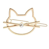 Pearly Cat Hair Pin